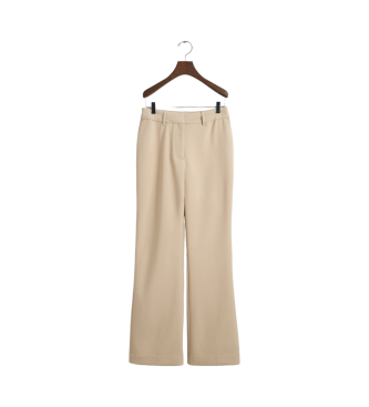 Gant Pantaln de vestir Slim Fit acampanado beige