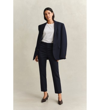 Gant Elegante Anzughose Slim Fit marineblau