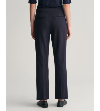 Gant Pantaloni skinny in maglia blu scuro