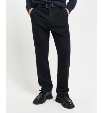 Gant Slim Fit Tweekleurige Navy Broek