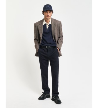 Gant Slim Fit Two Tone Navy Byxor