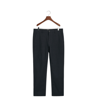 Gant Pantaloni slim fit bicolore blu scuro