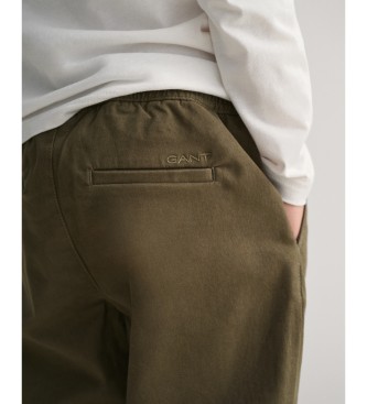 Gant Pantaln Tejido Pull-On verde