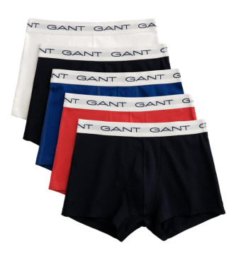 Gant Pakke med fem flerfarvede boxershorts