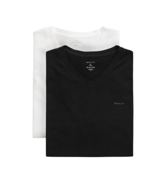 Gant Conjunto 2 T-shirts com decote em V preto, branco