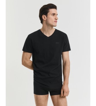Gant Conjunto 2 T-shirts com decote em V preto, branco