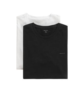 Gant Set of 2 T-shirts round neck white, black