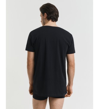 Gant Set of 2 T-shirts round neck white, black