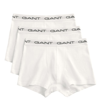 Gant Pakke med tre hvide boxershorts