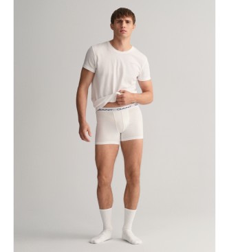Gant Frpackning med tre vita boxershorts