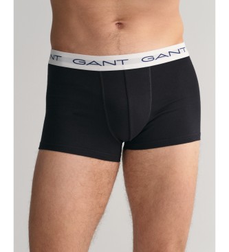 Gant Paket 3 Osnovne boksarske hlače črne barve
