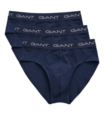 Gant Confezione da tre slip blu scuro