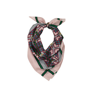 Gant Zijden sjaal Grafisch roze