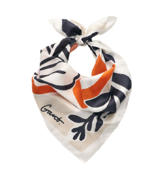 Gant Multicoloured Palm Print silk scarf