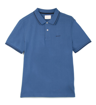 Gant Polo majica Pique z modro obrobo