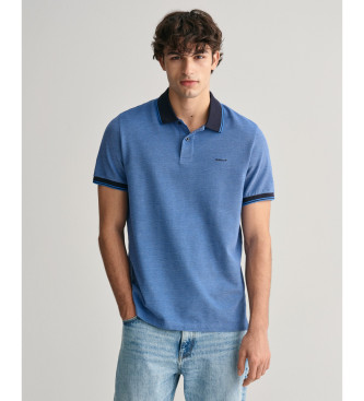 Gant Oxford-Piqu-Poloshirt in vier Farben blau