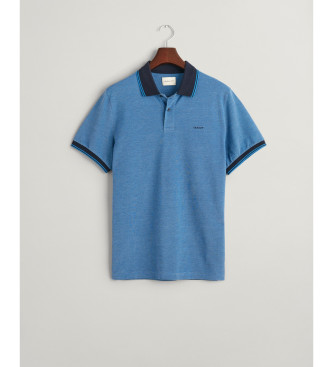 Gant Oxford-Piqu-Poloshirt in vier Farben blau