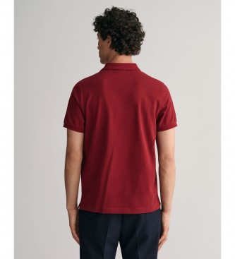 Gant Polo majica Shield Regular Fit bordo barve