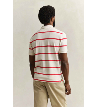 Gant P�lo �s riscas bege, vermelho