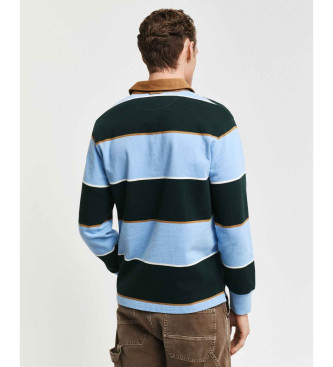 Gant Gestreepte Polo Zwaar blauw, blauw, groen