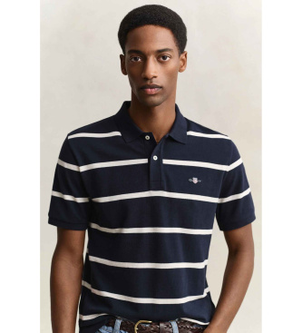 Gant Navy striped polo shirt