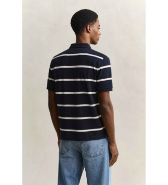 Gant Navy striped polo shirt