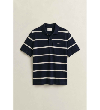 Gant Navy striped polo shirt