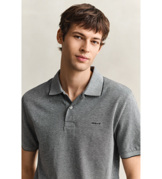 Gant Dwukolorowa szara koszulka polo