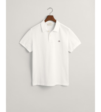 Gant Koszulka polo Piqué Slim Fit Shield biała
