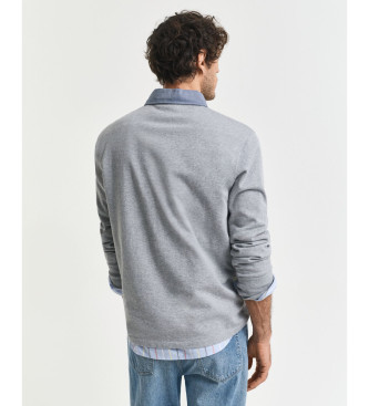 Gant Polo Reg Chambray cinzento pesado