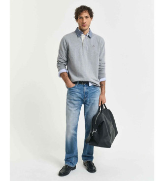 Gant Polo Reg Chambray cinzento pesado