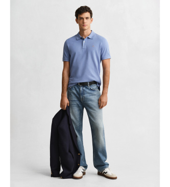 Gant Polo Regular Fit modra