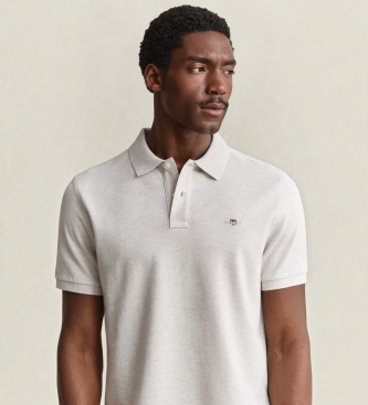 Gant Polo Regular Fit Classique blanc cassé