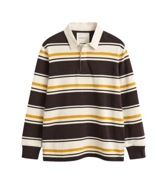 Gant Polo a righe Heavy Rugger marrone