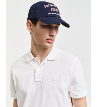 Gant Polo con scudo tonale bianco sporco