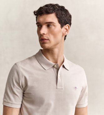 Gant Klassisk piké i regular fit, beige