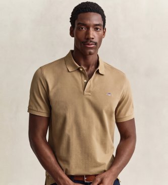 Gant Klassisk Polo Regular Fit brun