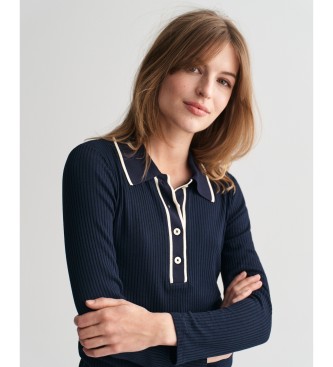 Gant Polo manches longues ctel marine