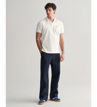 Gant Polo en piqu avec passepoil blanc