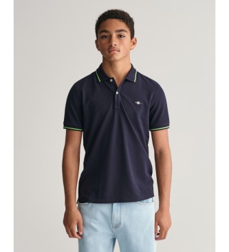 Gant Pique polo shirt with navy piping