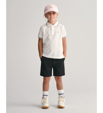 Gant Pique polo shirt with white Shield piping
