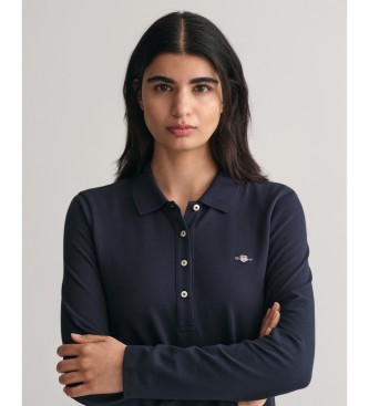 Gant Polo Shield bleu marine