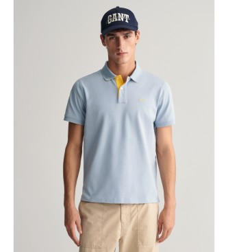 Gant Koszulka polo w kontrastowym niebieskim kolorze