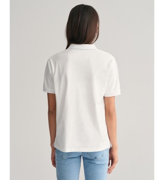 Gant Polo en piqu contrast Teens white