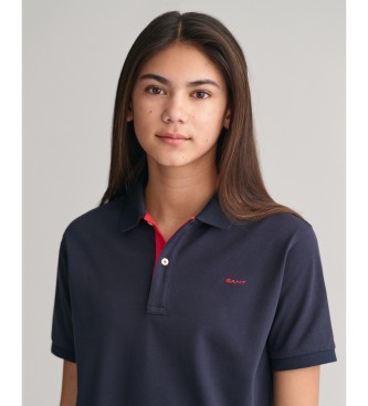 Gant Polo piqu contrast Teens navy