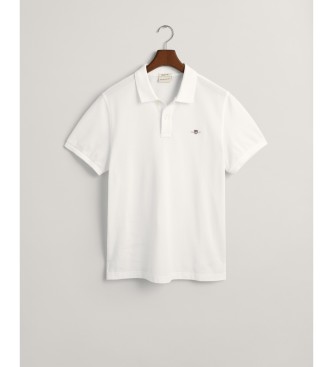 Gant Koszulka polo Pique Regular Fit Shield biała