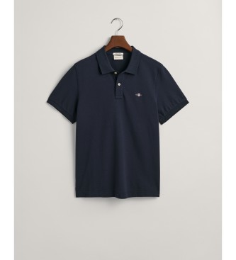 Gant Polo en piqué Regular Fit Shield navy