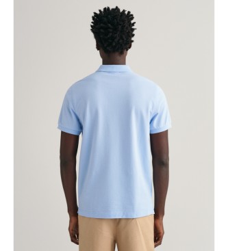 Gant Piqu-Poloshirt Regular Fit Shield blau