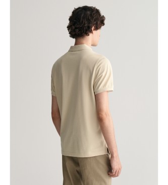 Gant Piqu-Poloshirt Regular Fit Shield beige