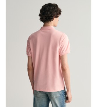Gant Pique polo shirt Regular Fit Shield pink